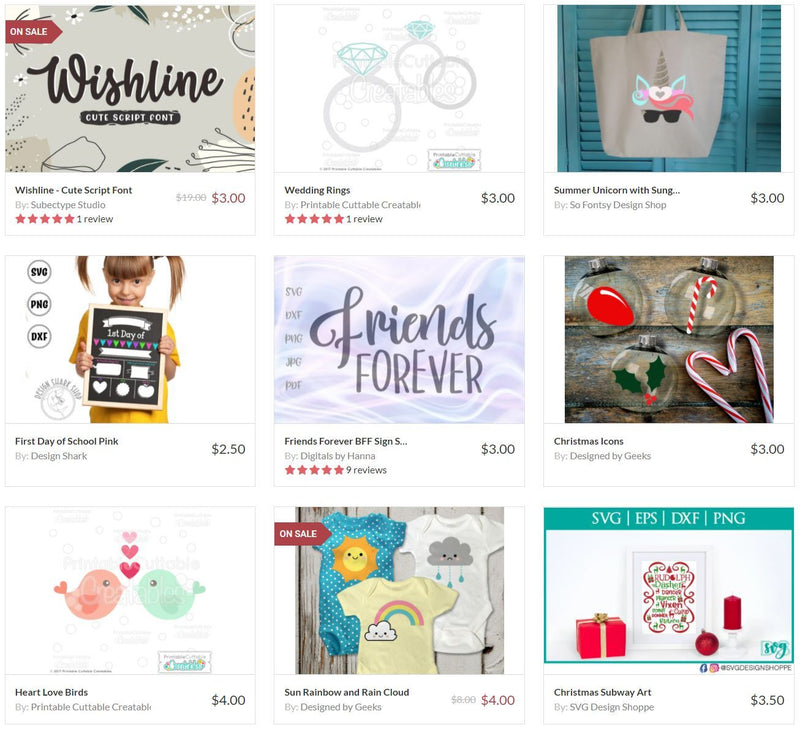 $100 Design Sample eCard to So Fontsy Digital Design Shop Silhouette Swing Design 