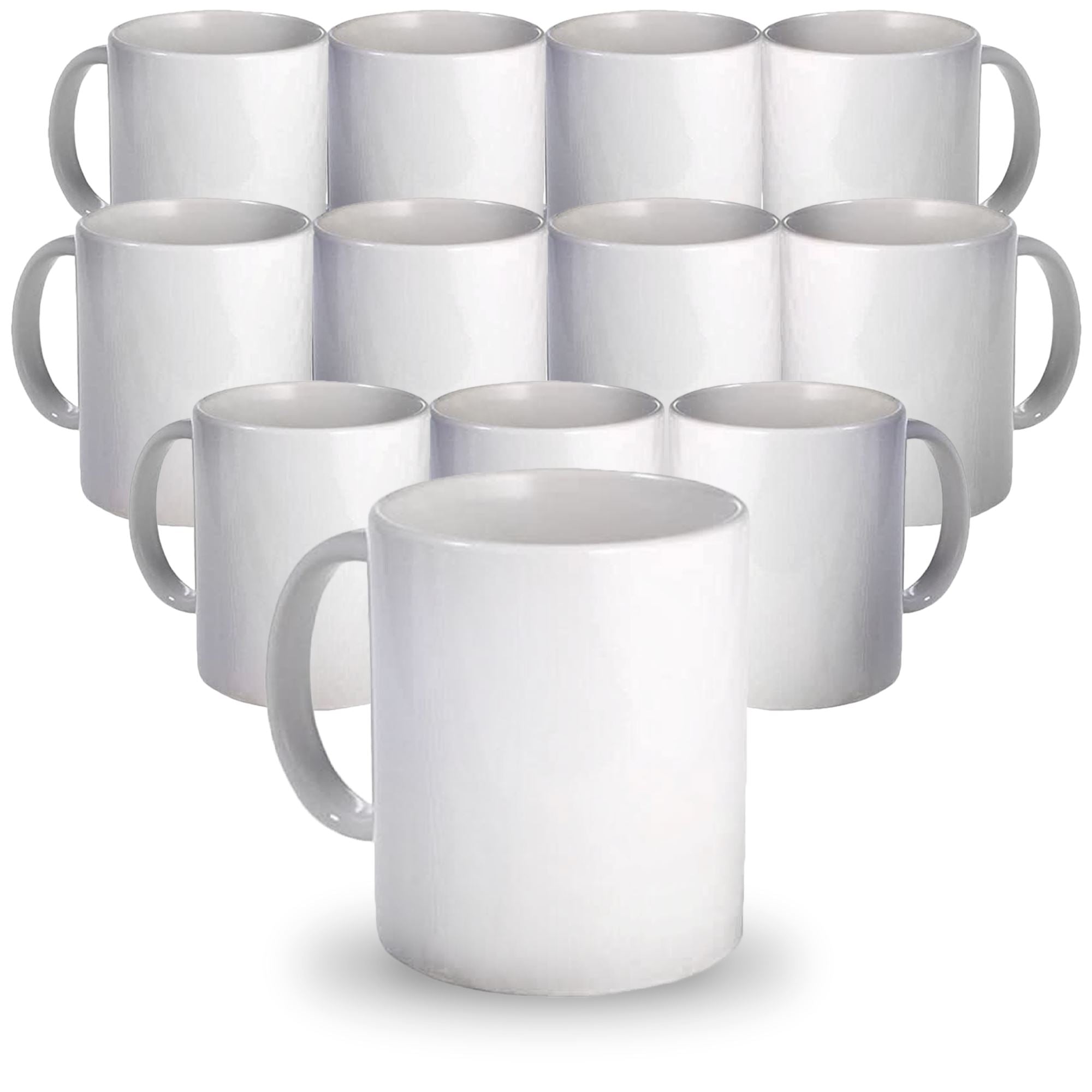 ProSub 11oz Premium AAA Ceramic White Sublimation Mug Blanks - 12 Pack