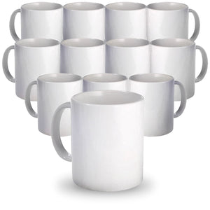 11oz Premium AAA Ceramic White Sublimation Mug Blanks - 12 Pack Sublimation Swing Design 