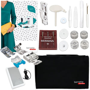 Bernette B37 Sewing Machine Deluxe Sewing Bundle w/ 5 Pressure Feet Brother Sewing Bundle Bernette 
