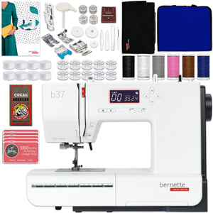 Bernette B37 Sewing Machine Deluxe Sewing Bundle w/ 5 Pressure Feet Brother Sewing Bundle Bernette 