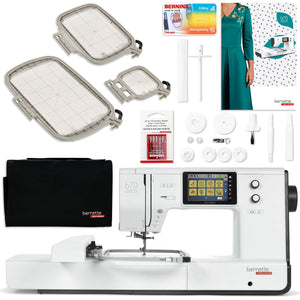 Bernette B70 Deco 10" x 6" Embroidery Machine Bundle with $598 Software Package Brother Sewing Bundle Bernette 