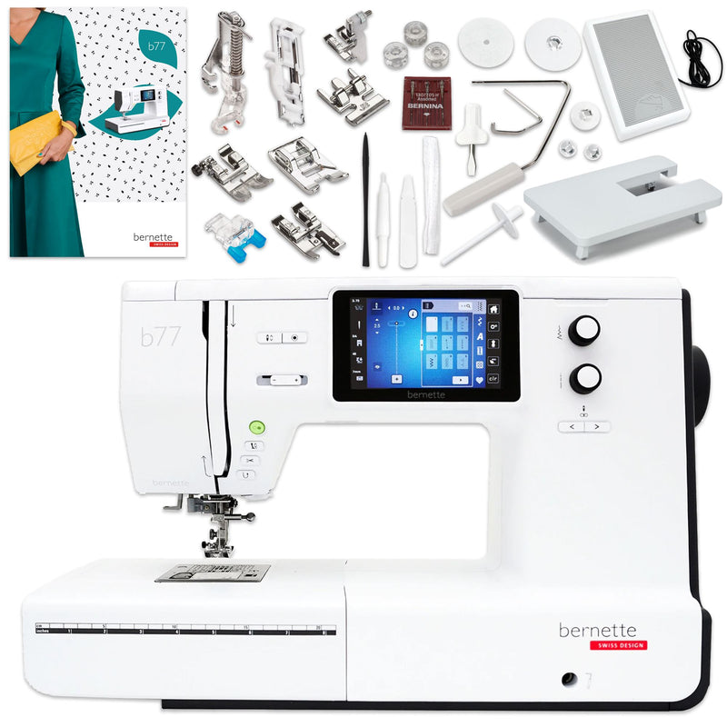 Bernette B77 Deco Sewing & Quilting Machine Bundle Brother Sewing Bundle Bernette 