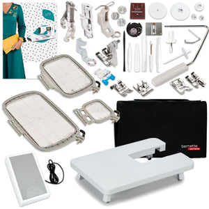 Bernette B79 Sewing & Embroidery Machine with Silhouette Cameo 4 Combo Bundle Brother Sewing Bundle Bernette 