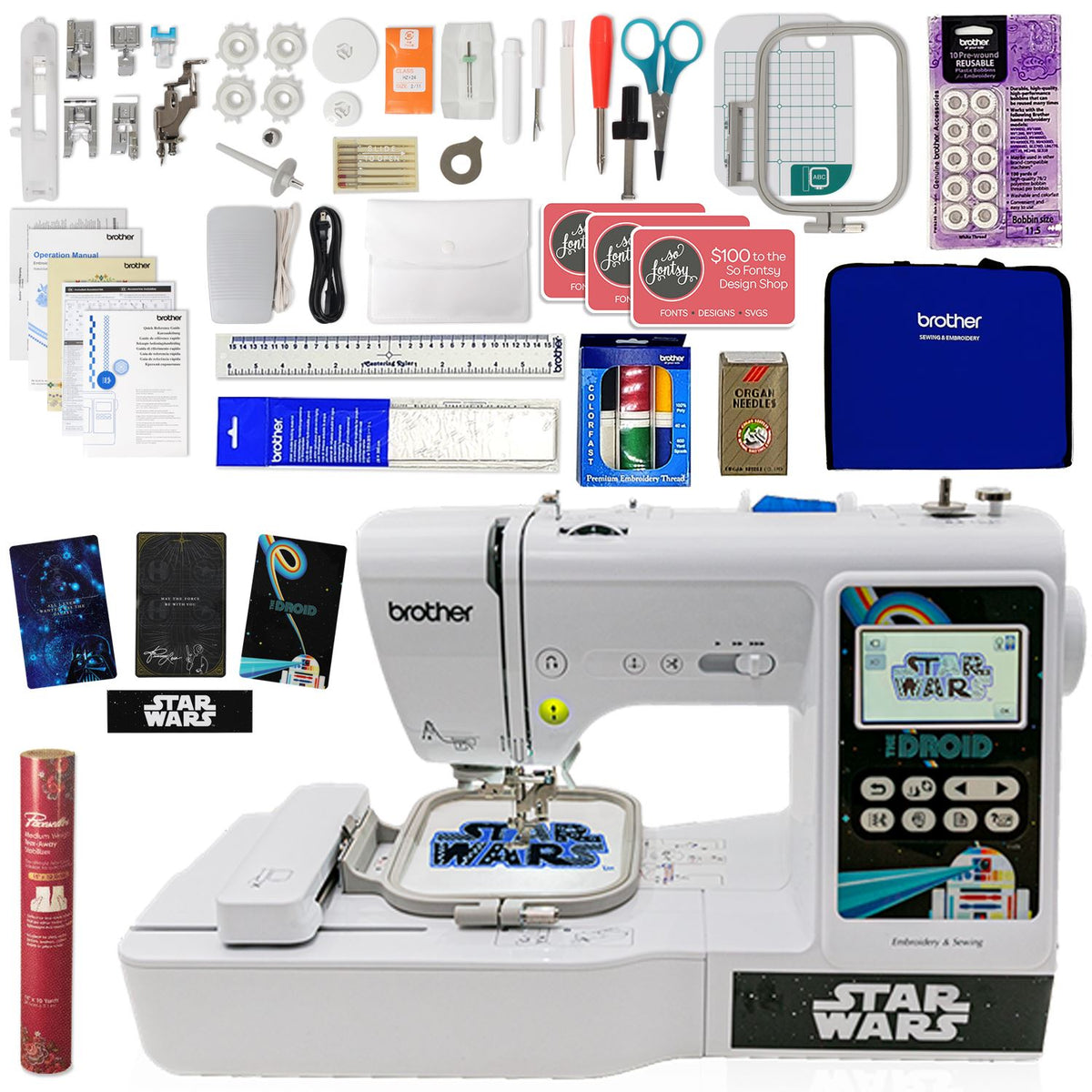 Sewing & Embroidery Combo Machine Bundles Swing Design