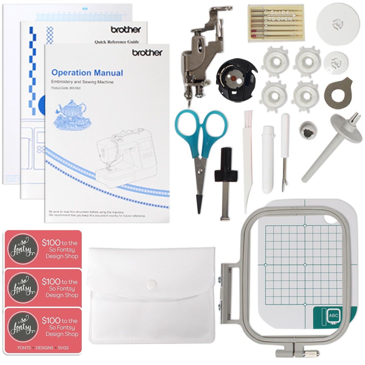 Brother PE550D Embroidery Disney Bundle Swing Design