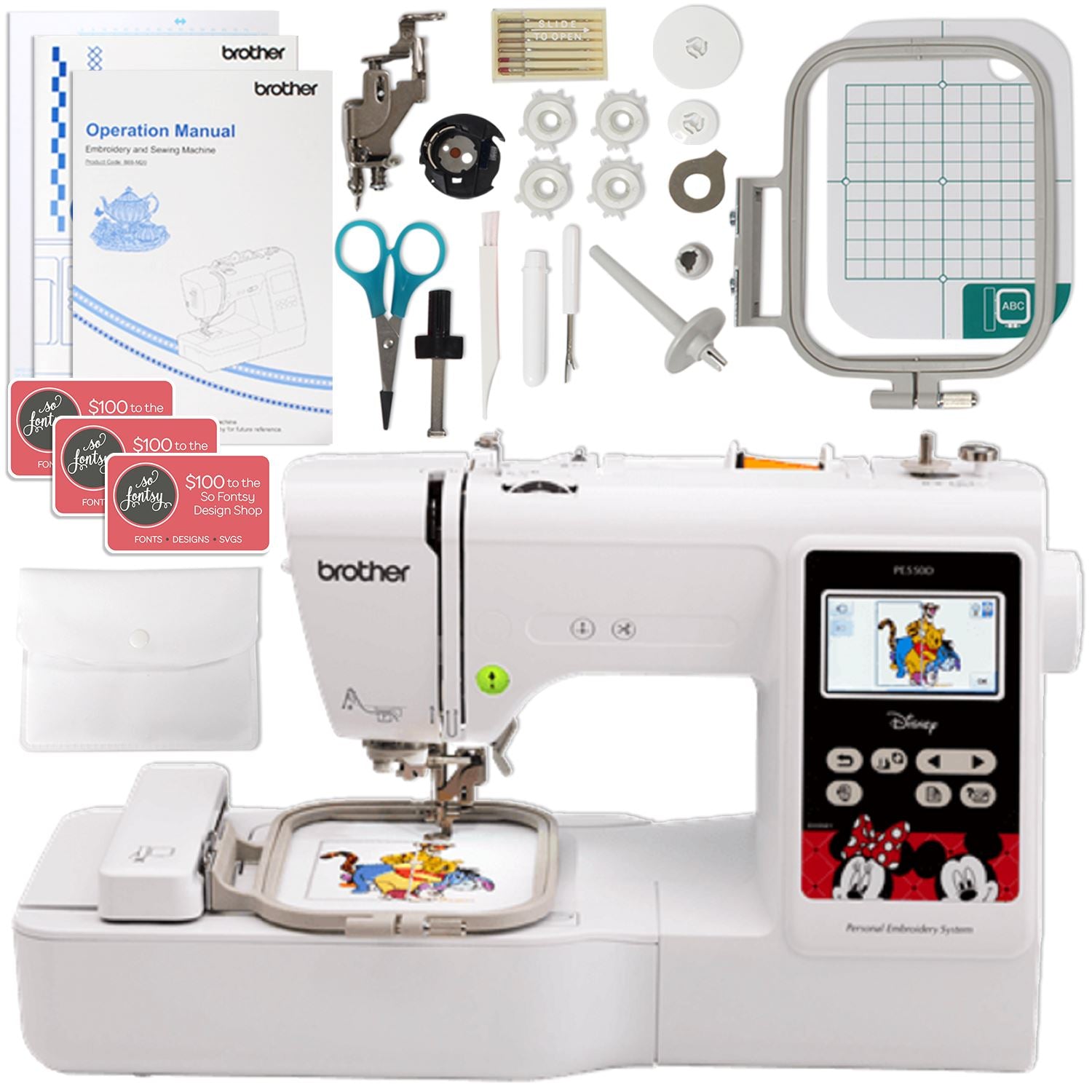 Brother SE700 Sewing & 4x4 Embroidery Machine Bundles– Swing Design
