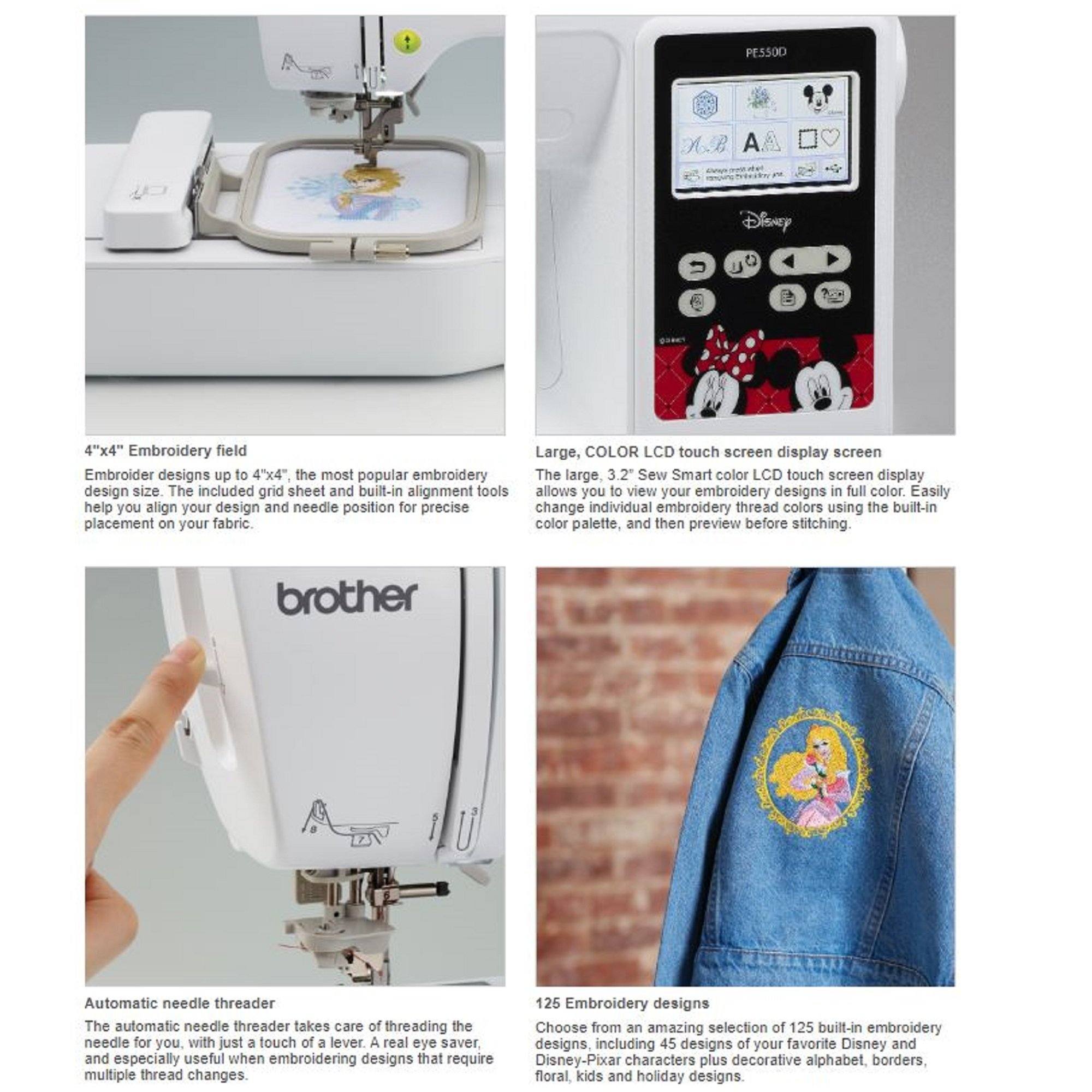 Brother PE550D Embroidery Disney Bundle | Swing Design