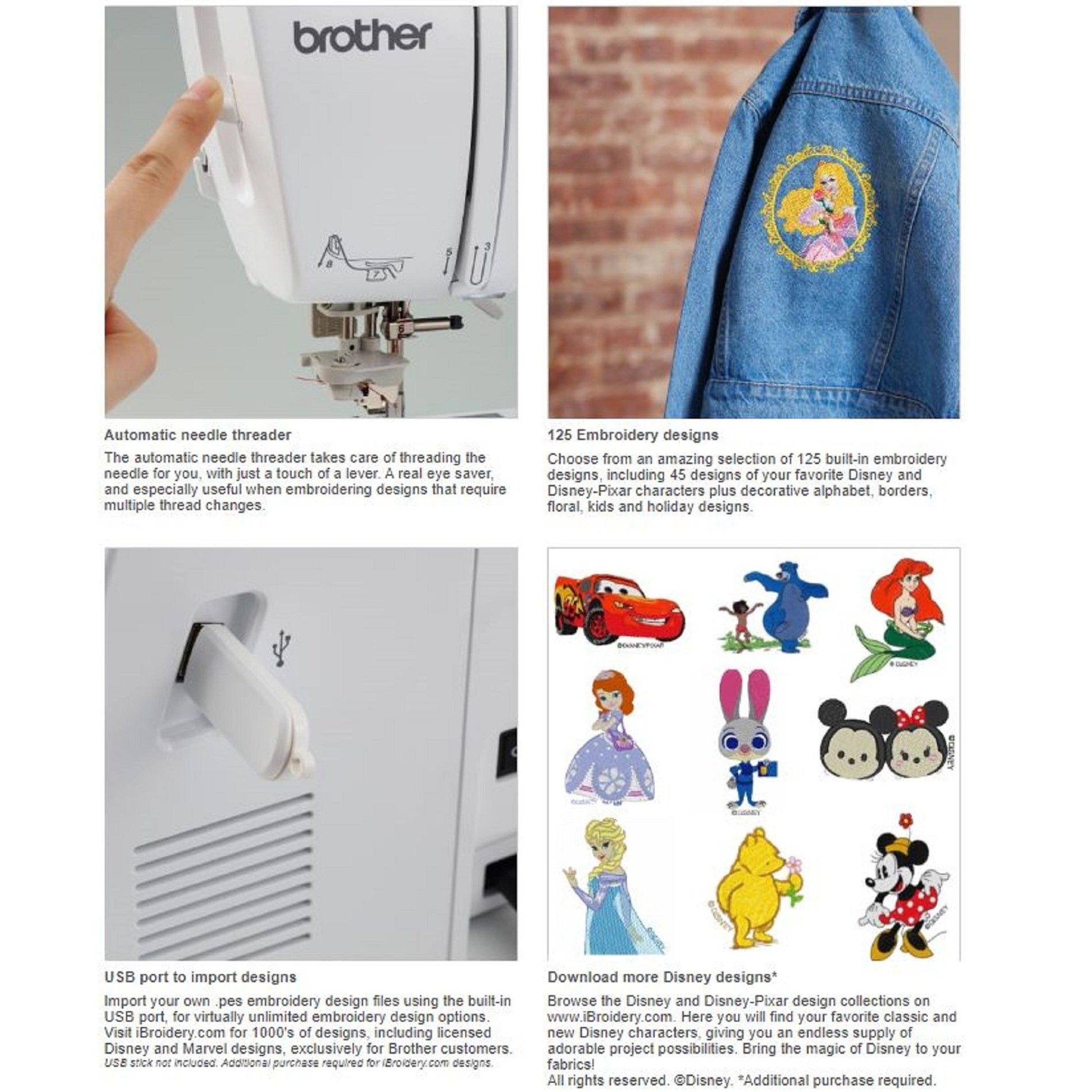 Brother PE550D Embroidery Disney Bundle Swing Design