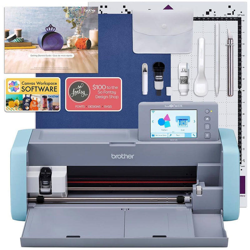 Brother ScanNCut DX125e Wireless Machine Craft Heat Press Bundle Brother ScanNCut Bundle Brother 