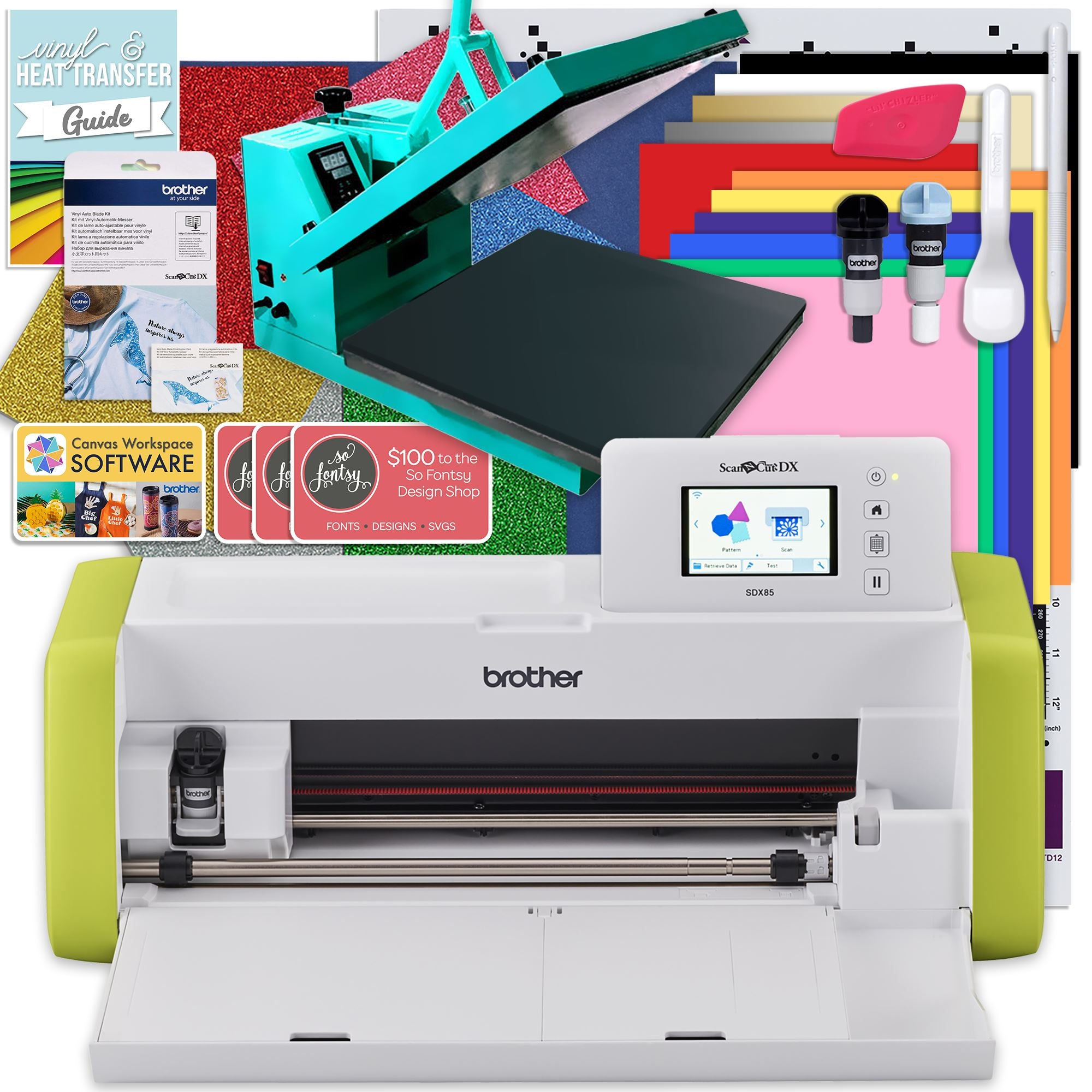 Heat press,Cutter plotter ,Printer,Ink ,Paper T-shirt Transfer Start-up Kit