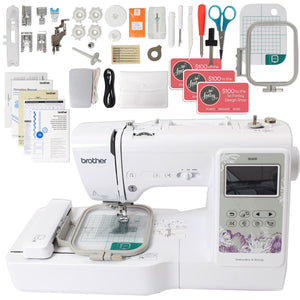 Brother SE600 Sewing & Embroidery Machine w/ 4" x 4" Embroidery Area Brother Sewing Bundle Brother 