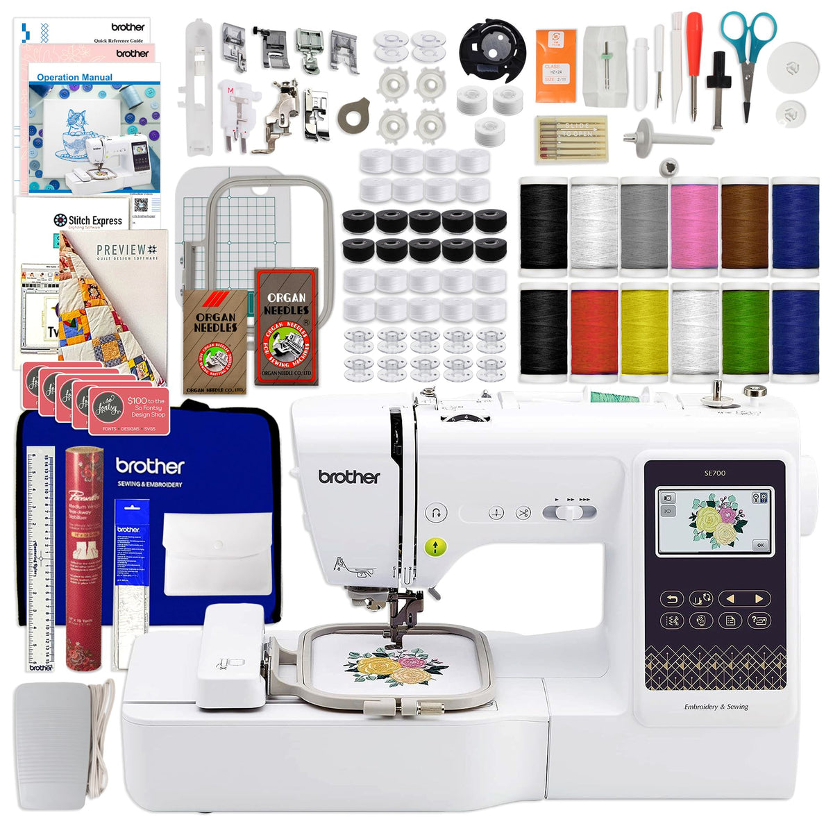 Brother Embroidery & Sewing Machine Bundles Swing Design