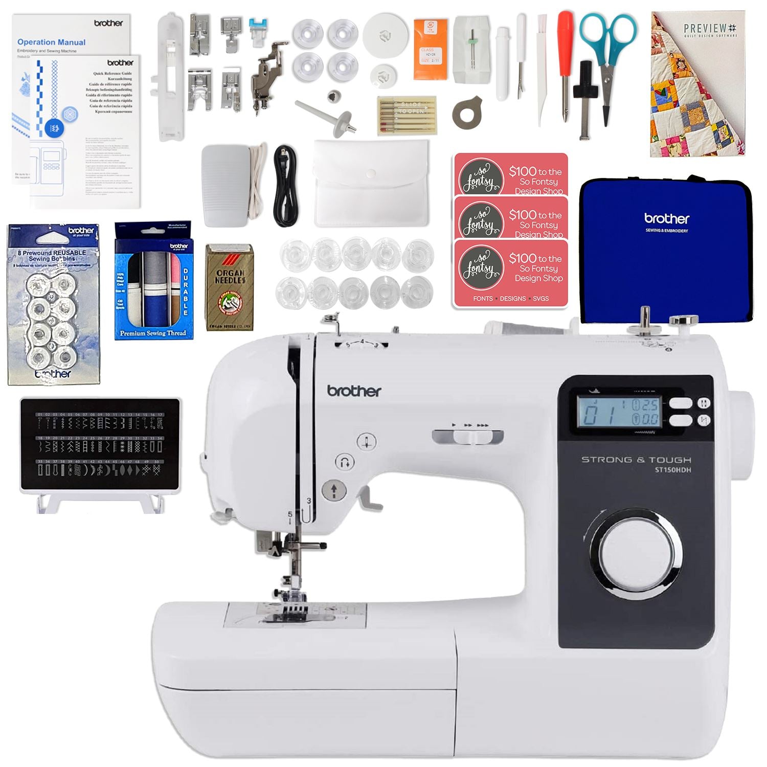 Rent to own Brother SE700 Sewing and Embroidery Machine with $199