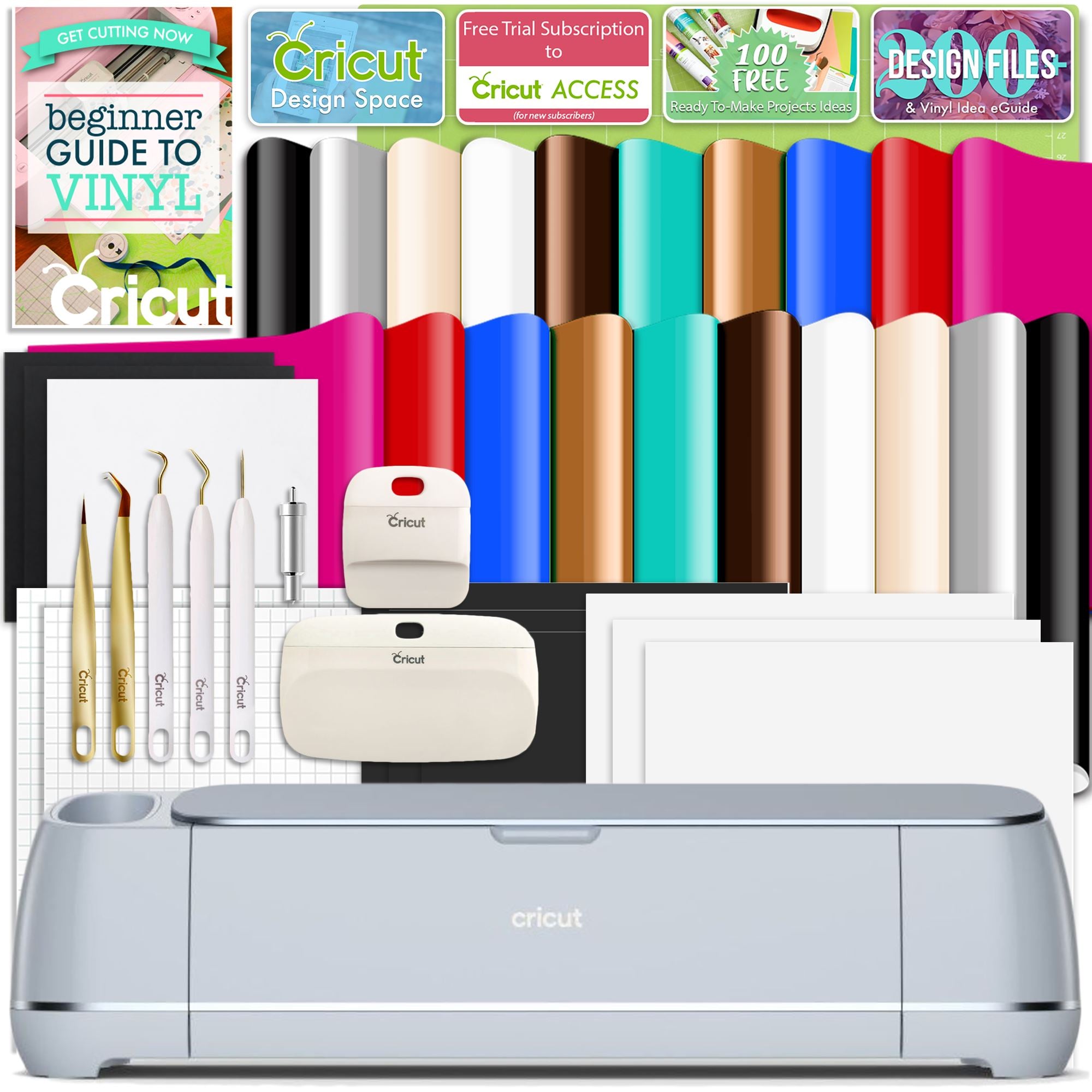 Cricut Maker 3 Platinum Bundle with Smart Vinyl Collection * Exclusive to  Crafting Outlet - FREE Machine Bag Included *, Crafting Outlet