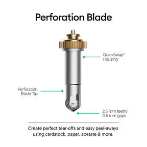 Cricut Perforation Blade & QuickSwap Housing - Swing Design
