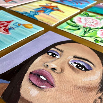 Cupixel Acrylic Canvas Bundle Set Silhouette Cupixel 