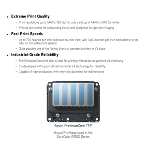 Epson F2100 DTG & DTF 16" x 20" Combo Printer with DTF Oven & Filter Bundle DTG Bundles Epson 