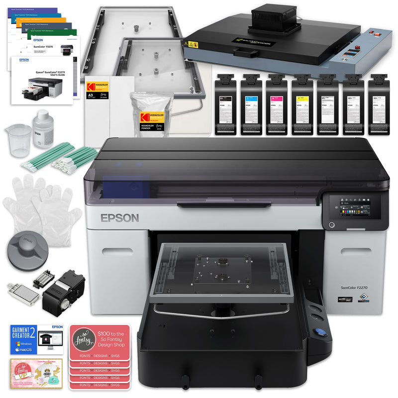 Epson F2270 DTG & DTF 16" x 20" Combo Printer with DTF Oven & Filter Bundle DTG Bundles Epson 