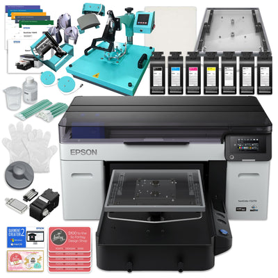 Epson F2270 DTG &amp; DTF Combo Printer Bundle w/ 8-in-1 Heat Press DTG Bundles Epson 