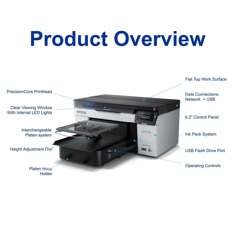 Epson F2270 DTG & DTF Combo Printer Bundle with BONUS Deluxe Platen Bundle DTG Bundles Epson 
