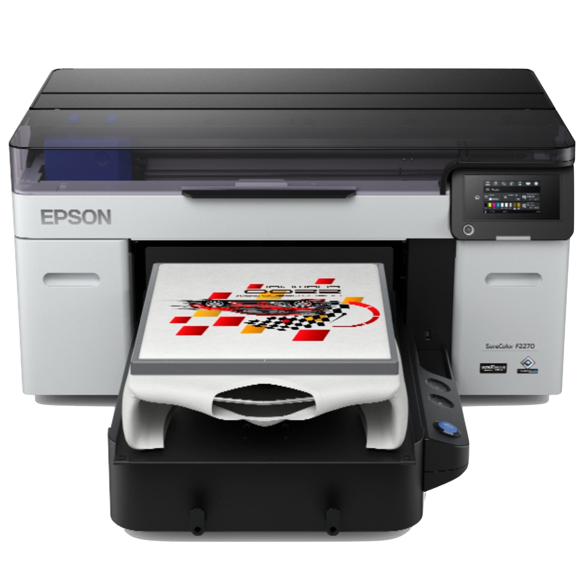 Epson F2270 DTG & DTF Combo Printer Bundle w/ 8-in-1 Heat Press - F2270 W, Turquoise 8-in-1