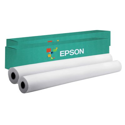 Epson Singleweight Matte Paper Roll 17&quot; x 131 FT - 2 Pack Sublimation Bundle Epson 