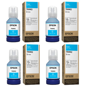 Epson SureColor Cyan Ink Set for Epson F170 & Epson F570 - 4 Pack Sublimation Bundle Epson 