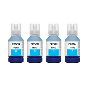 Epson SureColor Cyan Ink Set for Epson F170 & Epson F570 - 4 Pack Sublimation Bundle Espon 