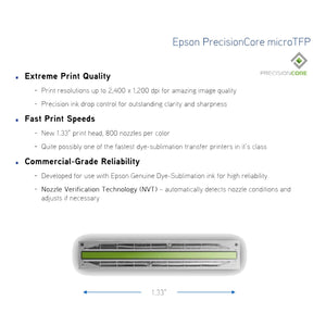 Epson SureColor F570 24" Sublimation Printer w/ Hotronix Fusion Heat Press Sublimation Bundle Espon 