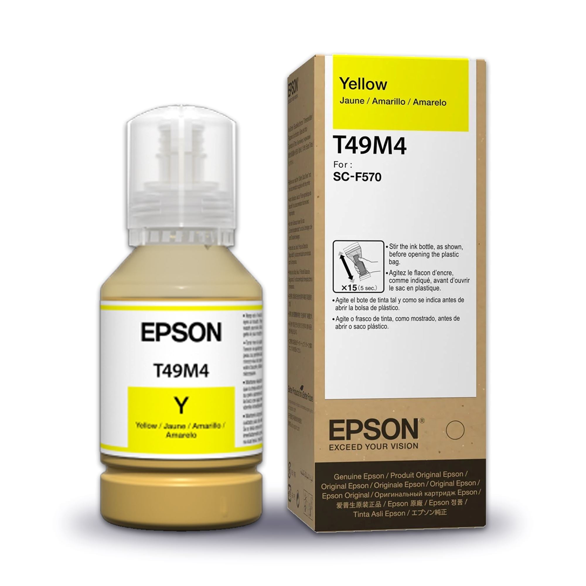 Epson SureColor Ink Set - 4 Pack & 200 Sheets of Sublimation Paper Sublimation Bundle Epson 