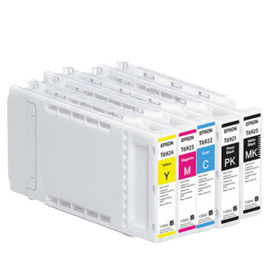 Epson SureColor T692 UltraChrome XD ink - 5 Pack Ink Set - 110ML Sublimation Bundle Epson 