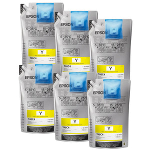 Epson UltraChrome DS Ink 1.1L for F6370/F9470/F9470H - 6 Pack Yellow Sublimation Bundle Epson 
