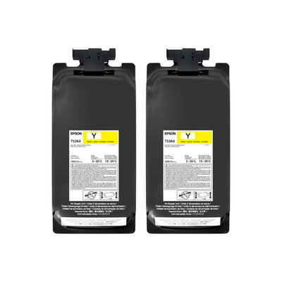 Epson UltraChrome DS Ink for F6470 &amp; F6470H - 1.6 Liter Yellow Ink Packs Sublimation Bundle Epson 