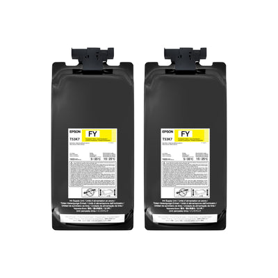 Epson UltraChrome DS Ink for F6470H - 1.6 Liter Fluorescent Yellow Ink Packs Sublimation Bundle Epson 