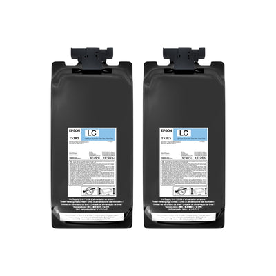 Epson UltraChrome DS Ink for F6470H - 1.6 Liter Light Cyan Ink Packs Sublimation Bundle Epson 