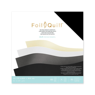Foil Quill Neutrals Cardstock 12&quot; x 12&quot; - 60 Pack - Swing Design