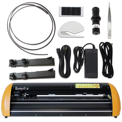 GCC Professional Expert II 24" Wide LX Vinyl Cutter With Stand & Aligning System for Contour Cutting Creative Bundle GCC Vinyl Cutter GCC 