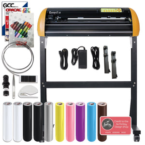 GCC Professional Expert II 24" Wide LX Vinyl Cutter With Stand & Aligning System for Contour Cutting Creative Bundle GCC Vinyl Cutter GCC 