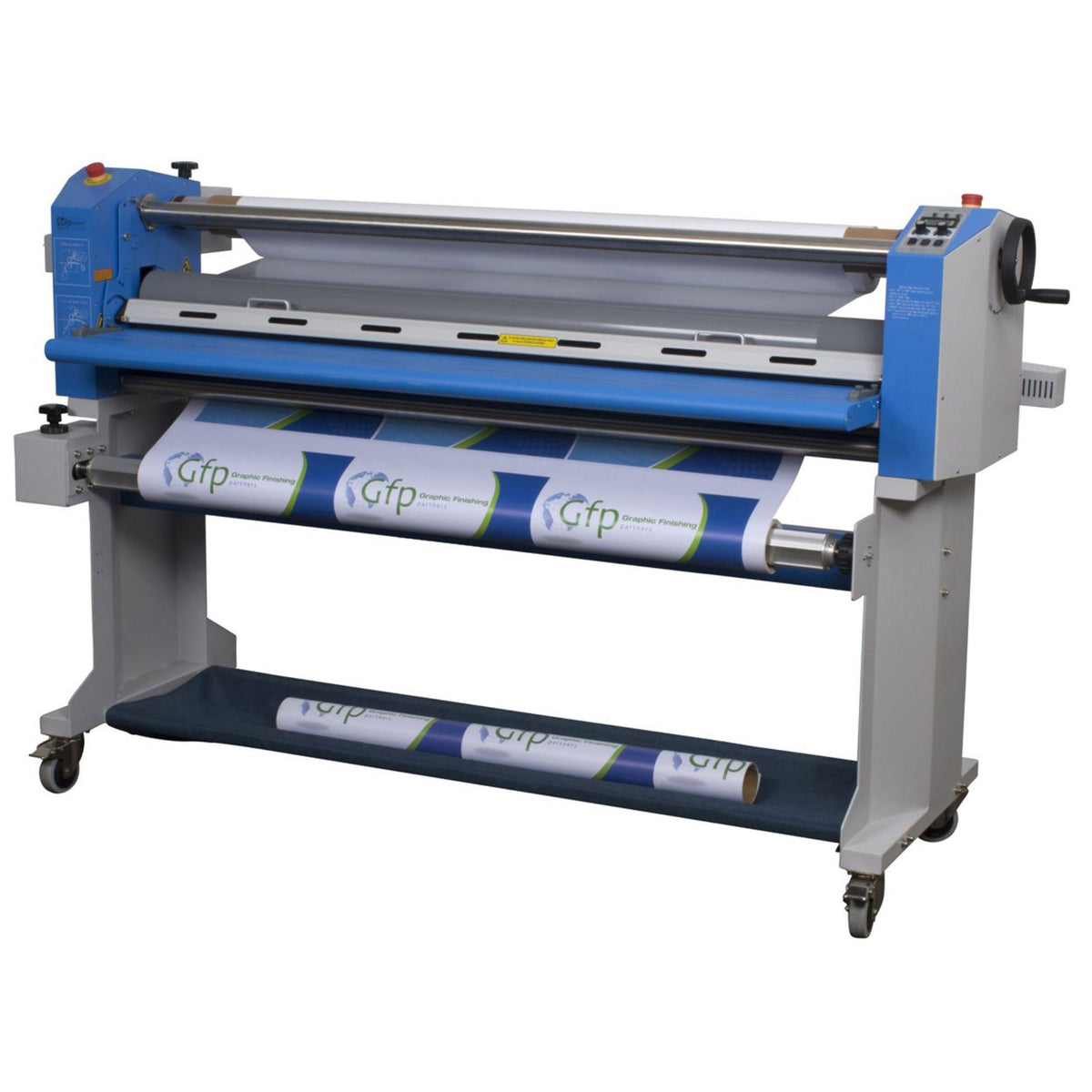 GFP 563TH-4RS Production Top Heat Roll Laminator with Stand - 63&quot; Eco Printers GFP 