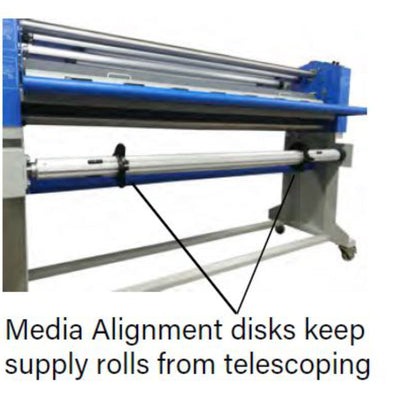 GFP 563TH-4RS Production Top Heat Roll Laminator with Stand - 63" Eco Printers GFP 