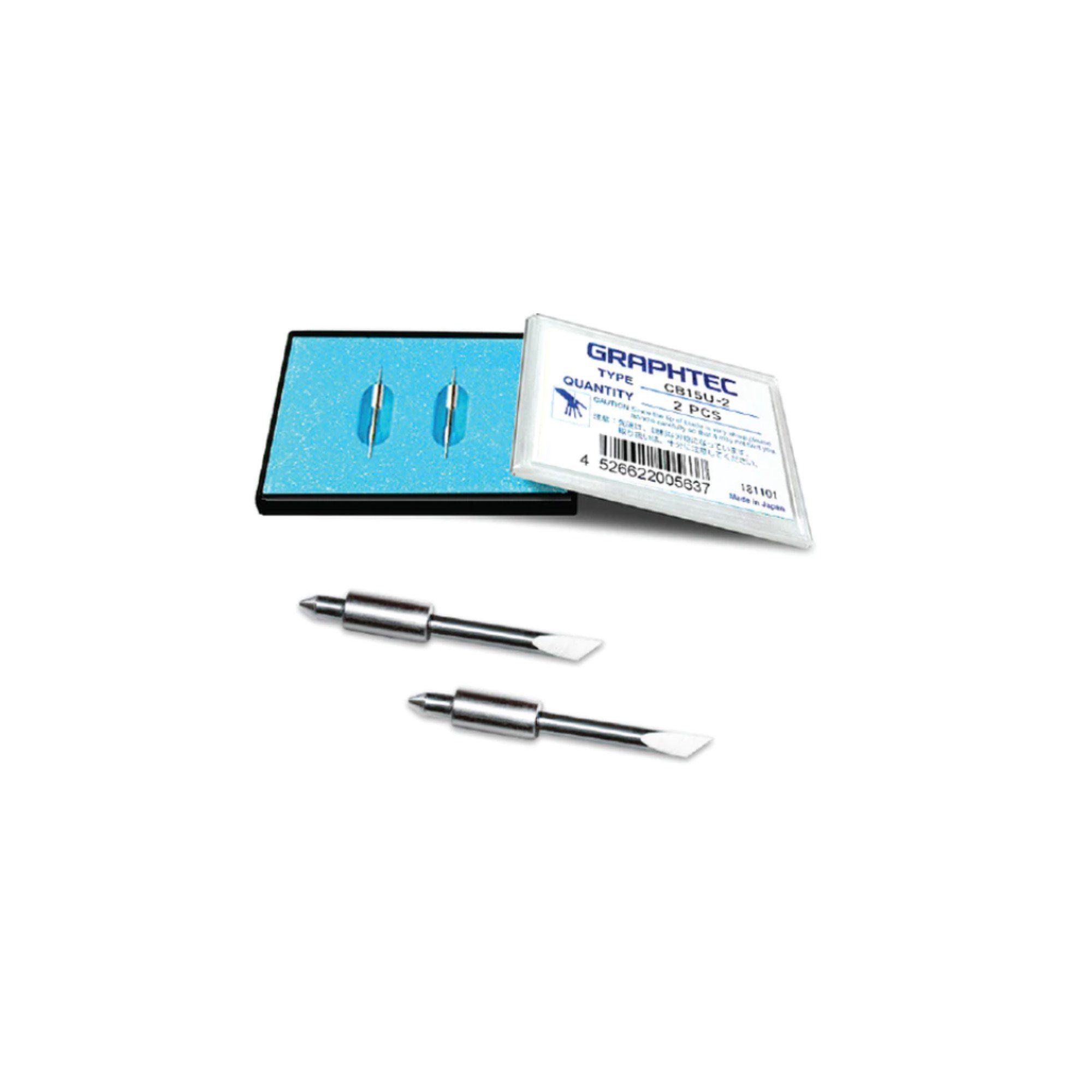 Graphtec CB15UA 45° Super-Steel Blade - For High Intensity Reflective Media Graptec Accessories Graphtec 2 Pack 