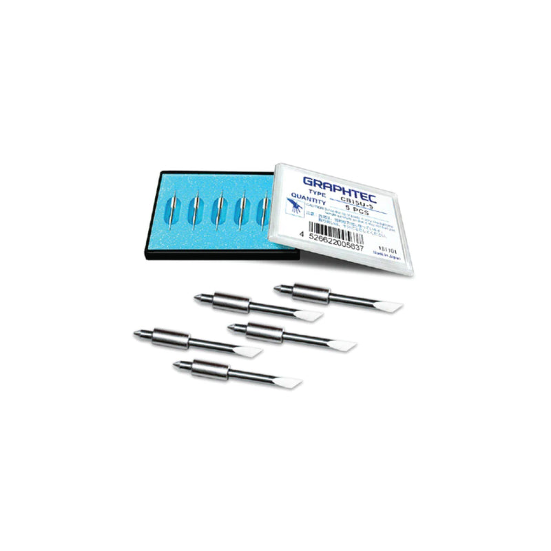 Graphtec CB15UA 45° Super-Steel Blade - For High Intensity Reflective Media Graptec Accessories Graphtec 5 Pack 