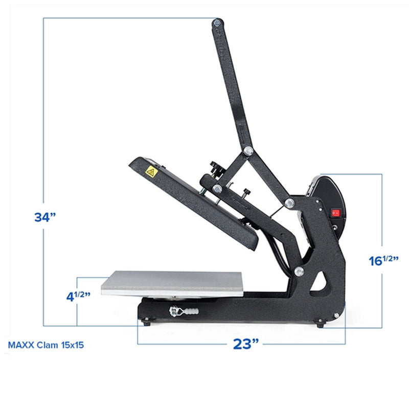 Hotronix MAXX 15"x15" Clam Heat Press Bundle Heat Press Hotronix 