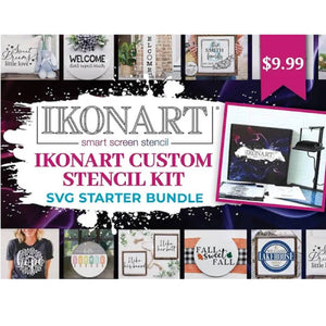 Ikonart Custom Stencil Kit 2.0 Bundle with $100 in Designs Silhouette Ikonart 
