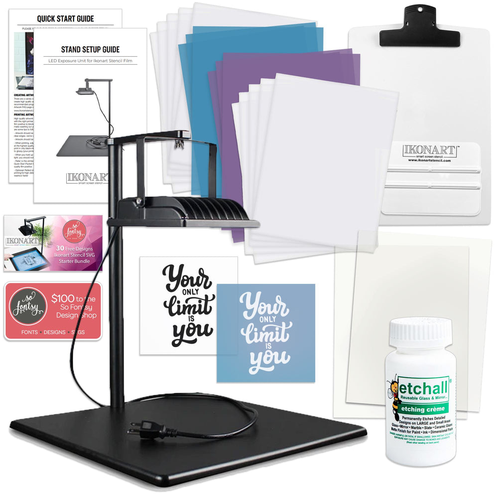 Ikonart Custom Stencil Kit Deluxe Bundle 3.0 Swing Design