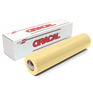 Oracal 651 Glossy 24" x 150 ft Vinyl Rolls - 61 Colors Oracal Vinyl Oracal Cream 
