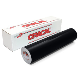 Oracal 651 Glossy Vinyl 24" x 30 FT Roll - Black Oracal Vinyl Oracal 