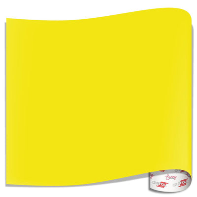 Oracal 651 Glossy Vinyl Sheets - Brimstone Yellow - Swing Design