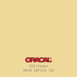 Oracal 651 Glossy Vinyl Sheets - Cream - Swing Design